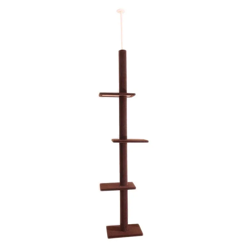 Adjustable 228~289cm Cat Climbing Tree Cat Jumping Frames Toys Scratch Post for Kittens Cat Toy