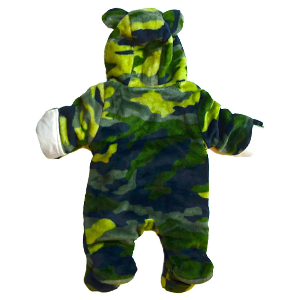 Baby Snowsuit | Faux Fur Hooded Snow Suit | Pramsuit | Unisex | Green Camp | Available in 6 sizes | 0-18M | 17I | Broggs®
