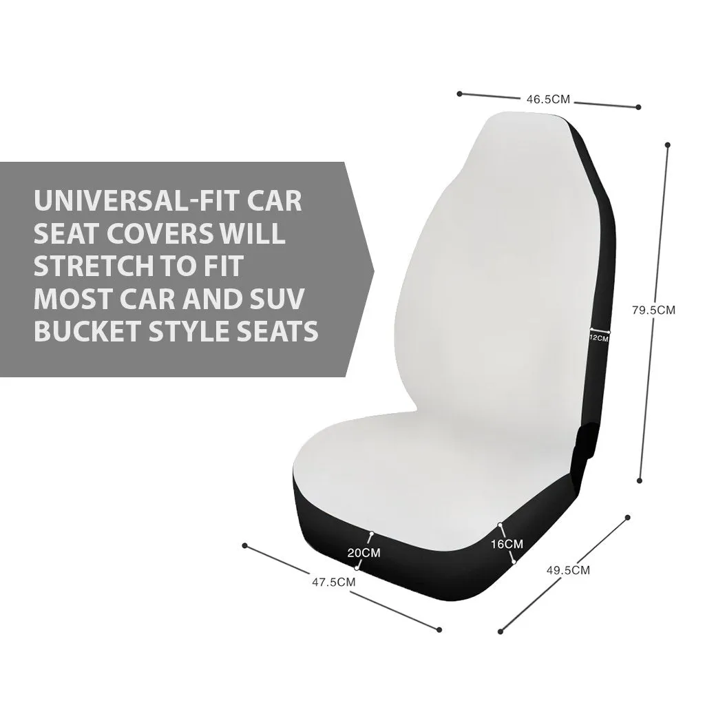 Bright Spiral Tie Dye Print Universal Fit Car Seat Covers