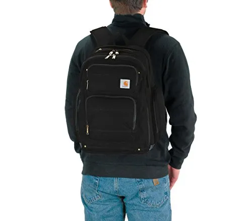 Carhartt Legacy Deluxe Work Backpack with 17-Inch Laptop Compartment, Black