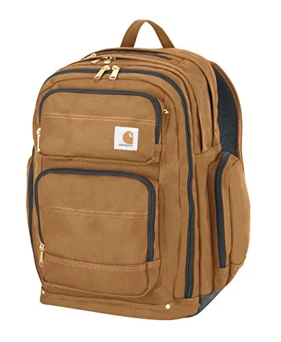 Carhartt Legacy Deluxe Work Backpack With 17-Inch Laptop Compartment, Carhartt Brown
