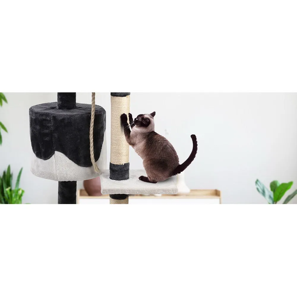 Cat Tree 112cm Scratching Post Scratcher Tower Condo House Furniture - Wood