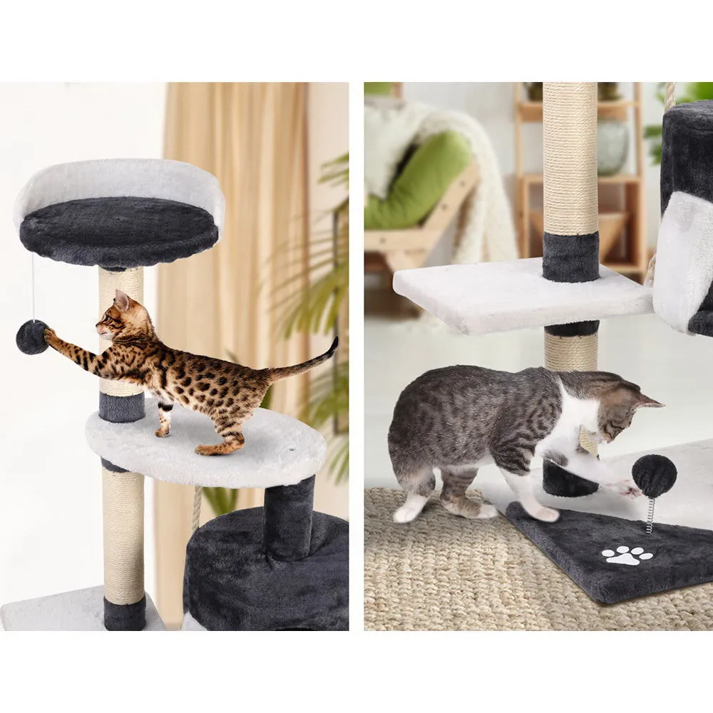 Cat Tree 112cm Scratching Post Scratcher Tower Condo House Furniture - Wood