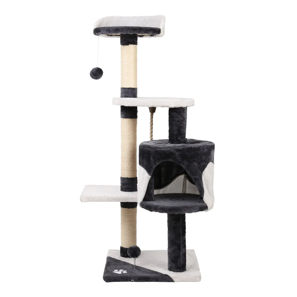 Cat Tree 112cm Scratching Post Scratcher Tower Condo House Furniture - Wood