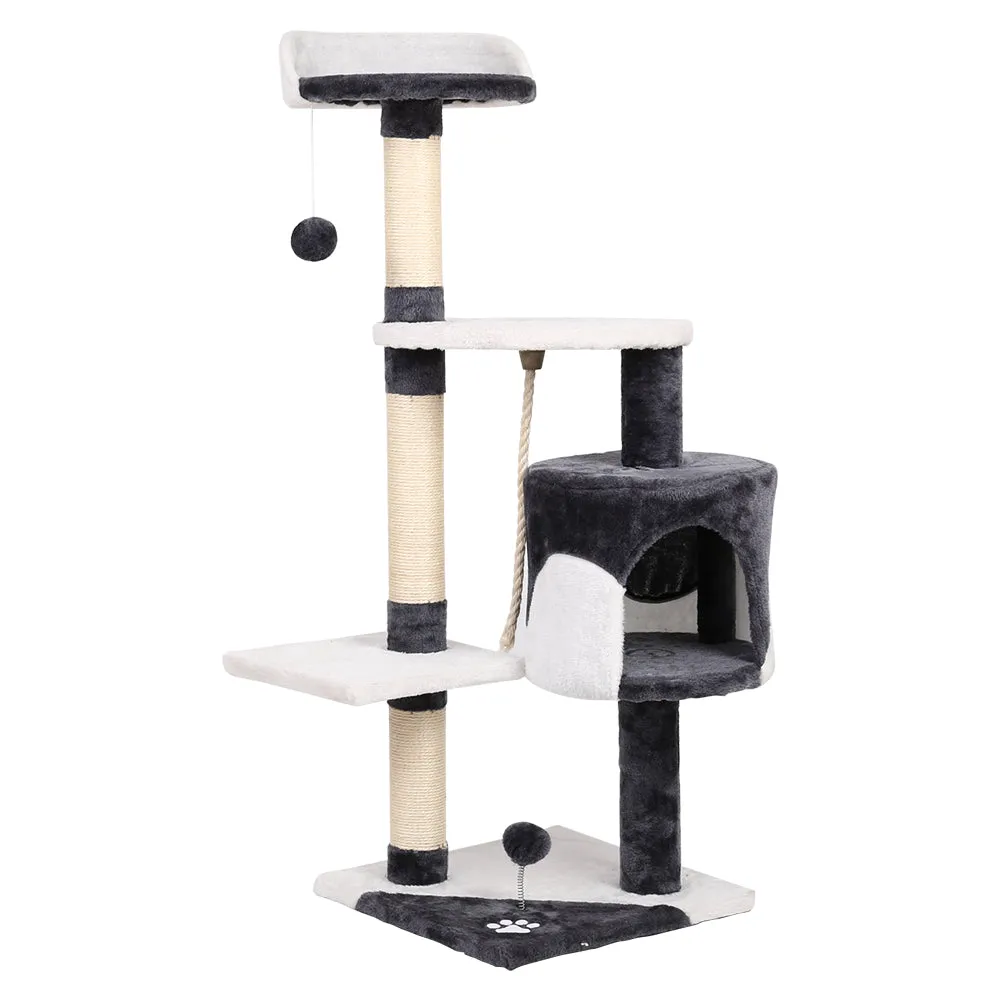 Cat Tree 112cm Scratching Post Scratcher Tower Condo House Furniture - Wood