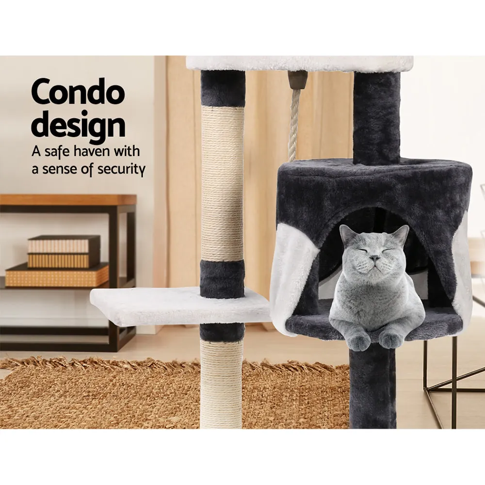Cat Tree 112cm Scratching Post Scratcher Tower Condo House Furniture - Wood