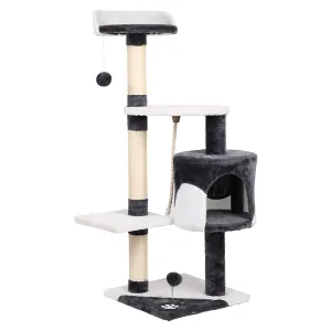Cat Tree 112cm Scratching Post Scratcher Tower Condo House Furniture - Wood