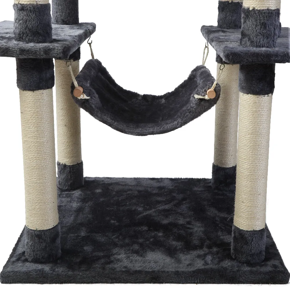 Cat Tree, 184 cm, Wood Scratching Post Tower Condo