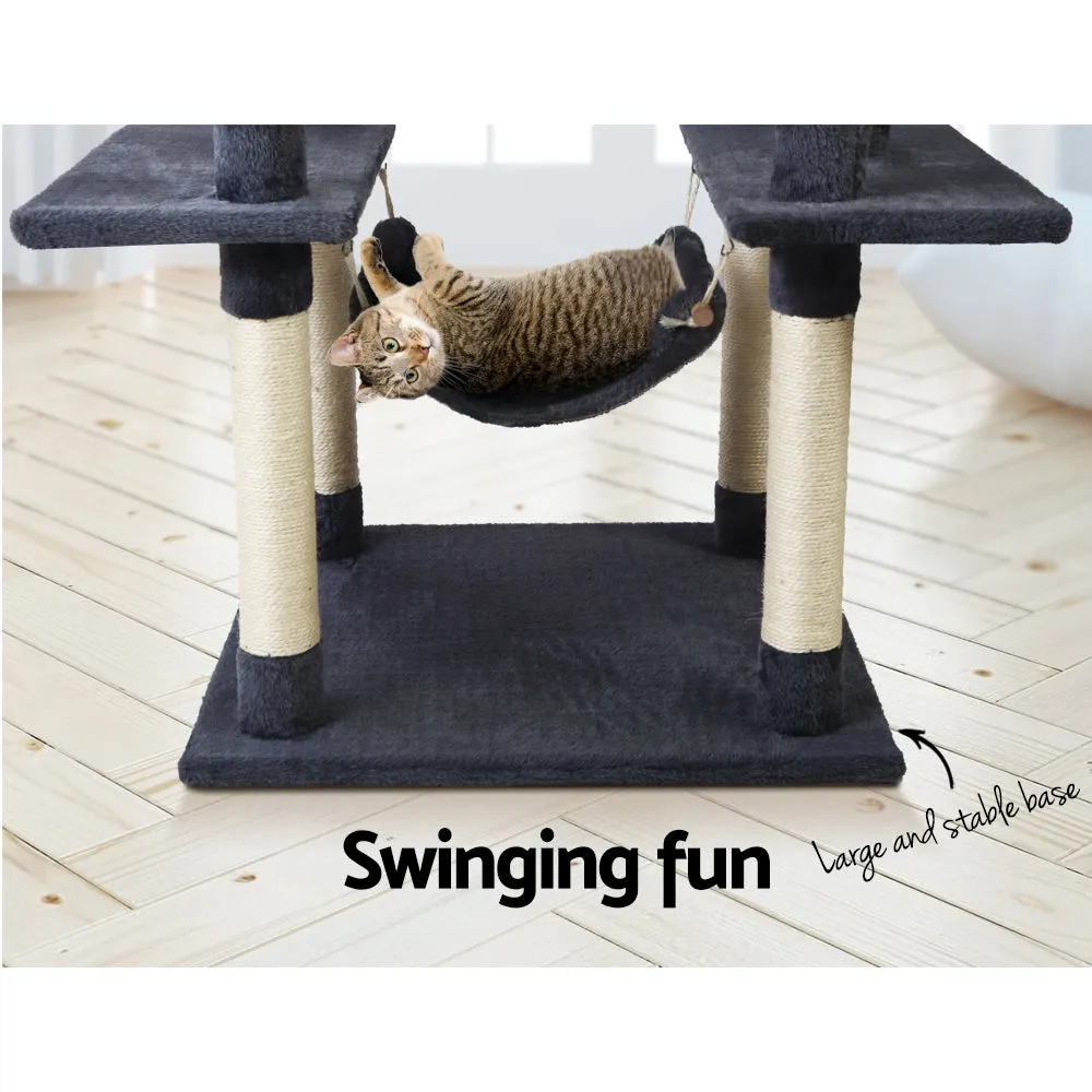 Cat Tree, 184 cm, Wood Scratching Post Tower Condo