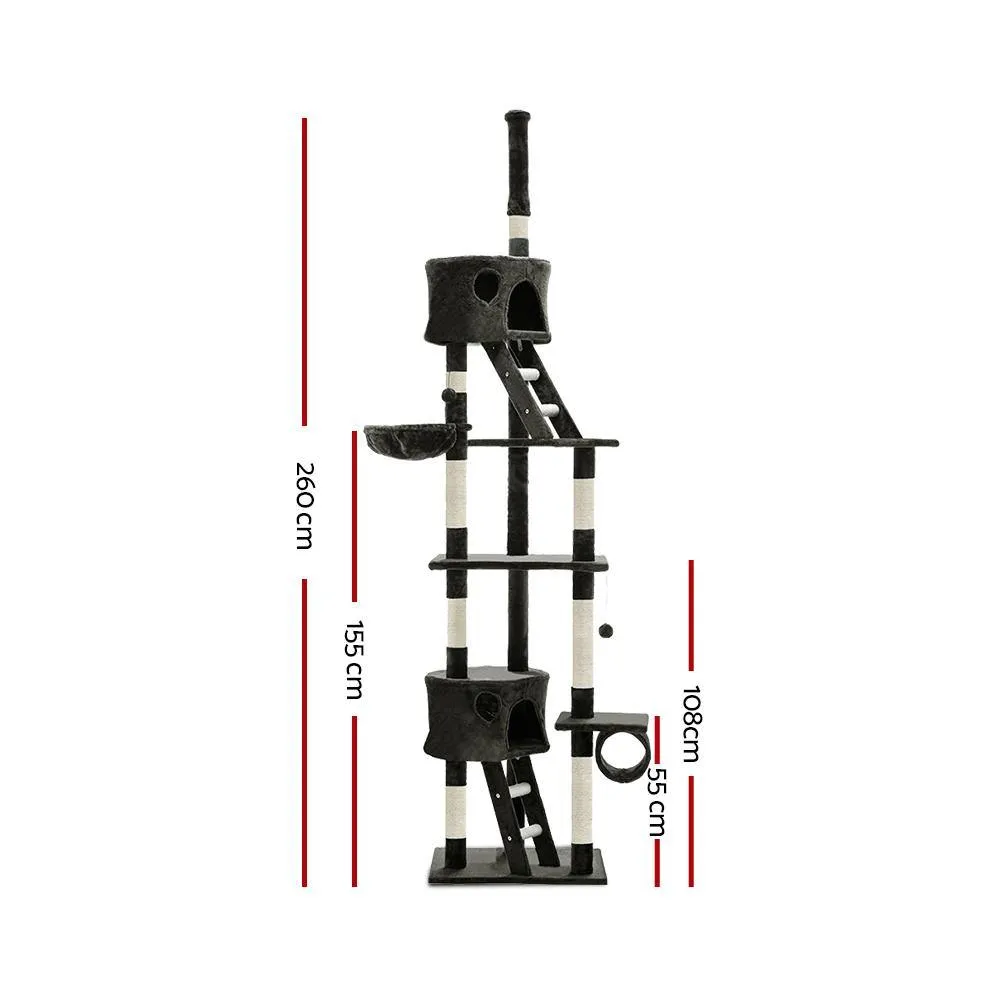 Cat Tree 260cm Trees Scratching Post Tower Condo