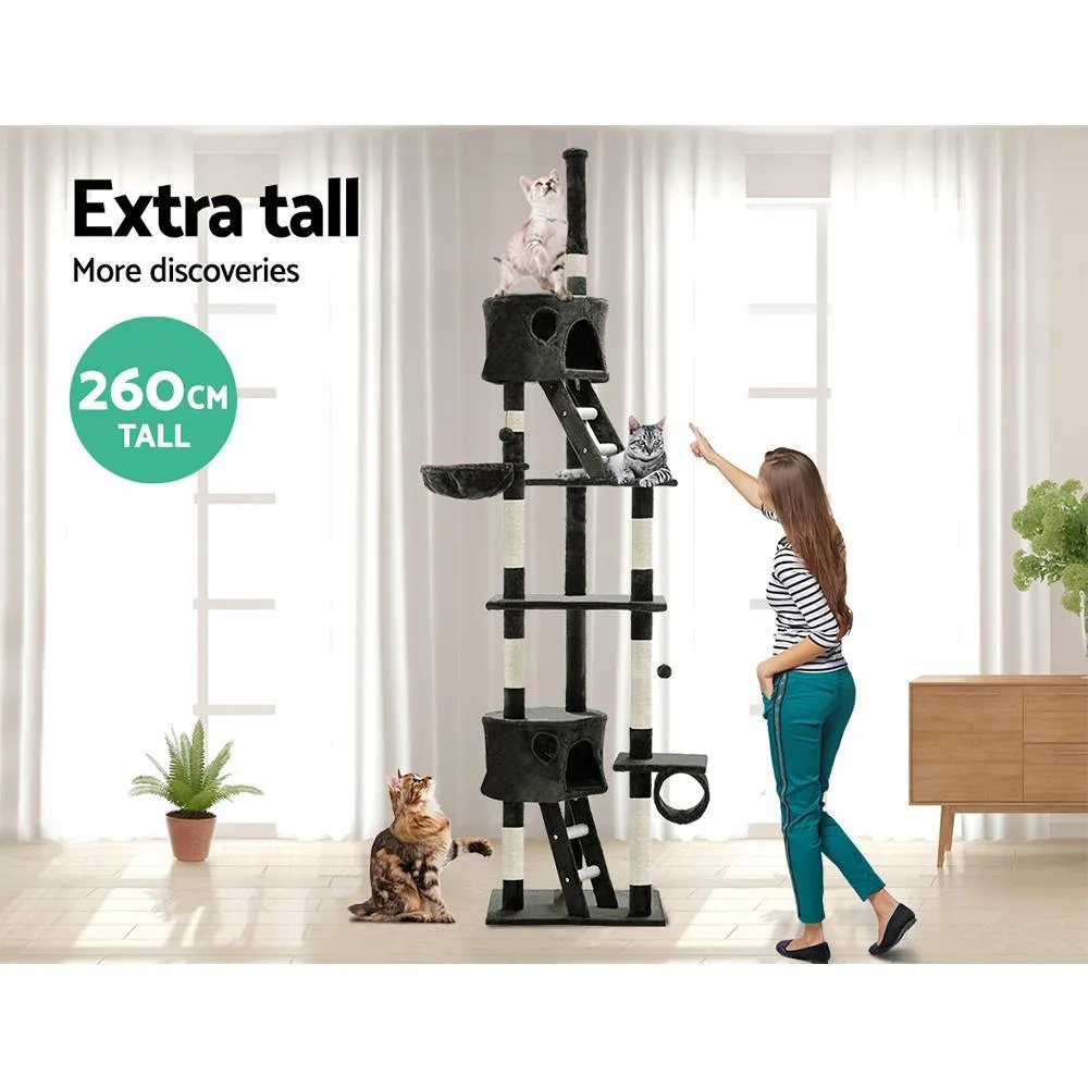 Cat Tree 260cm Trees Scratching Post Tower Condo