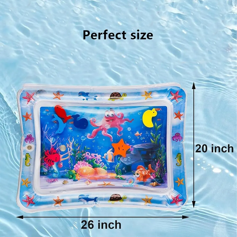 Cat Water Mat, Upgraded-Thicken Unbreakable Cat Splash Play Mat, Cat Water Play Mat for Indoor Cats, Cat Water Sensory Play Mat for Indoor Cats (Hairtail Style)