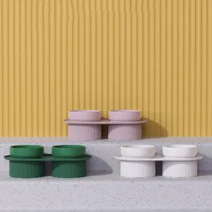 Ceramic Double Pet Bowl