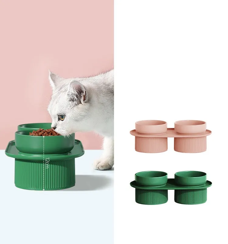 Ceramic Double Pet Bowl