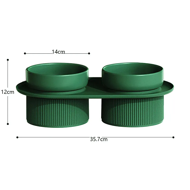 Ceramic Double Pet Bowl