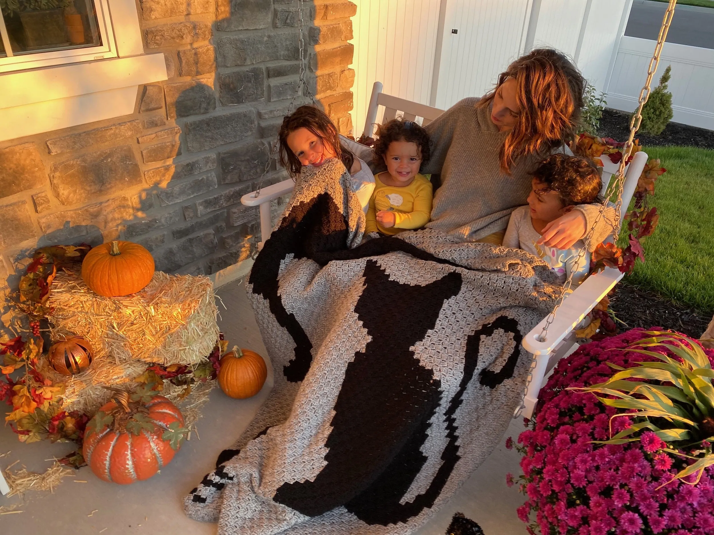 Crochet Kit - Covered In Cats Afghan