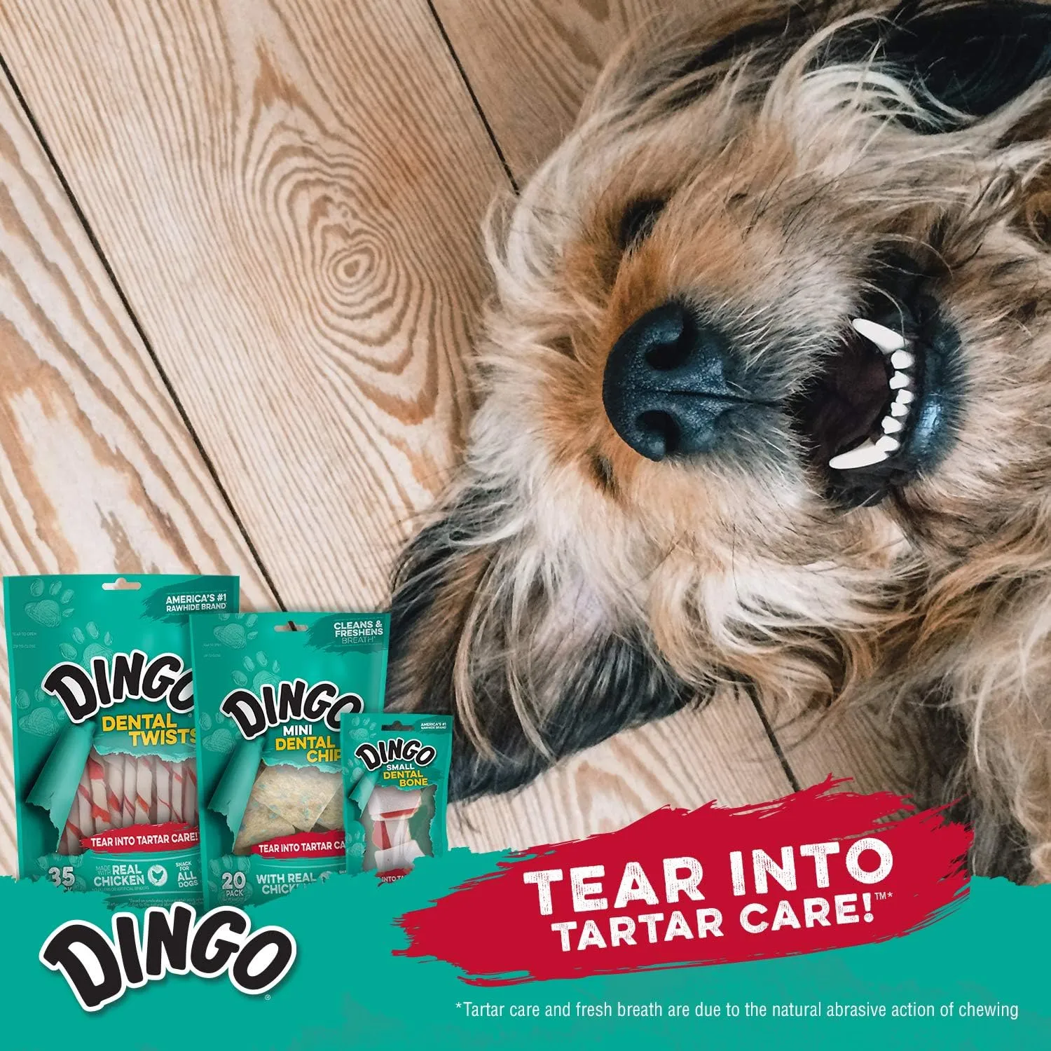 Dingo Dental Spirals With Real Parsley Flavor For Dogs, 360 Ct