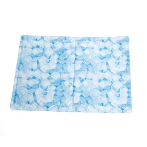 Dog & Cat Ice Cube Pattern Cool Mat, Self Cooling Gel Mat Pads Pet Cool Beds