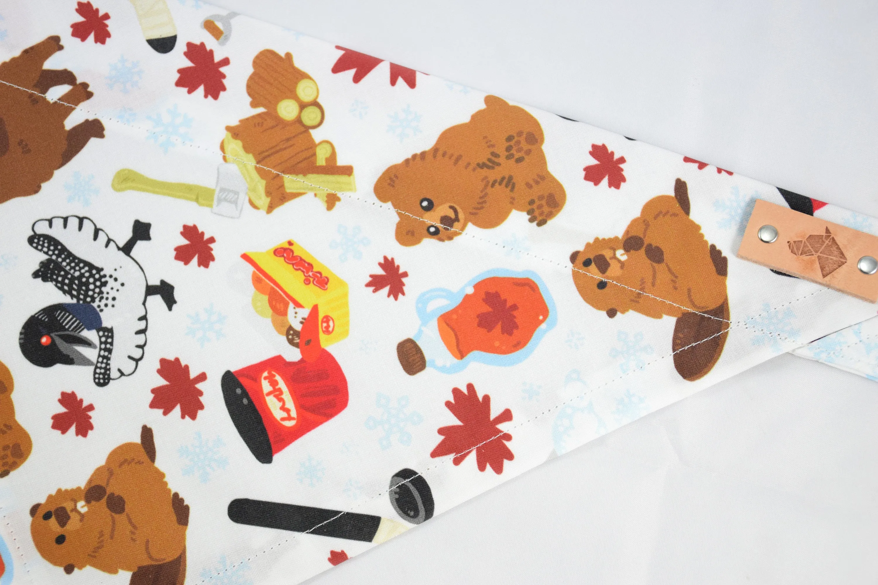 Dog Bandana - Donut Holes Canada Day Cotton Dog Scarf
