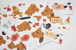 Dog Bandana - Donut Holes Canada Day Cotton Dog Scarf