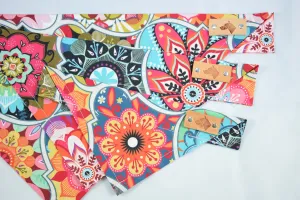 Dog Bandana - Kaleidoscope Cotton Dog Scarf