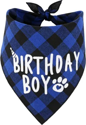 Dog Birthday Boy Bandana