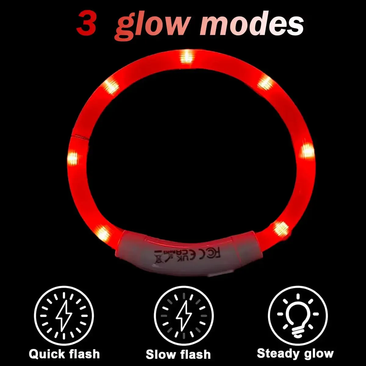 Dog collars Light up Collar LED Collar Light up Cat Collar USB Rechargeable Collar Christmas Decoration Pet Collar Pet Christmas Gifts