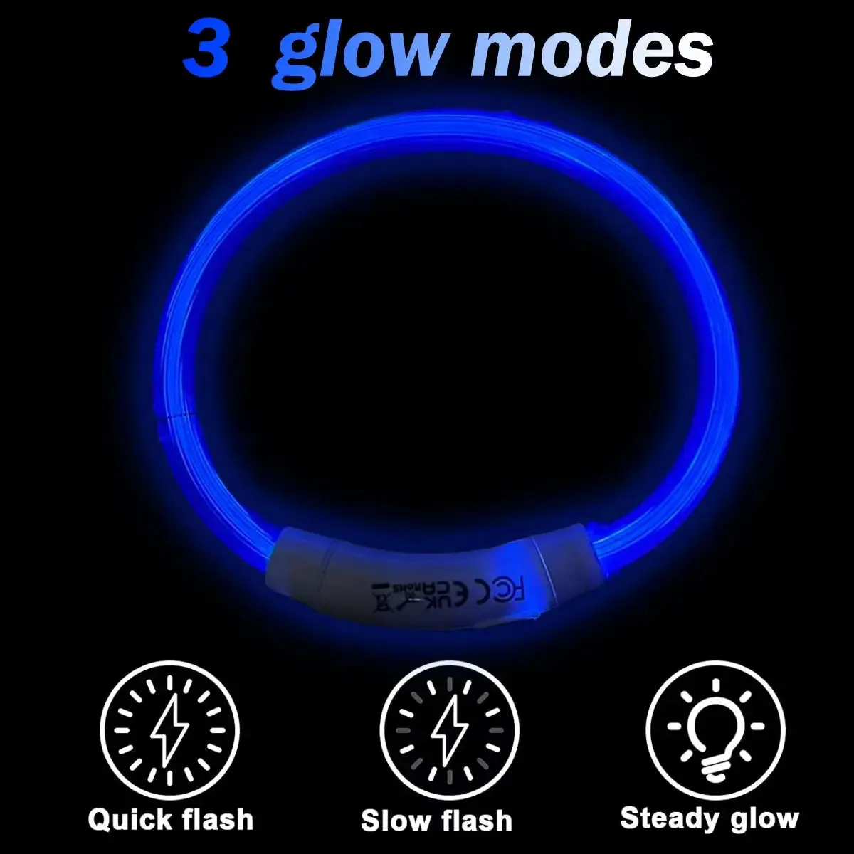 Dog collars Light up Collar LED Collar Light up Cat Collar USB Rechargeable Collar Christmas Decoration Pet Collar Pet Christmas Gifts