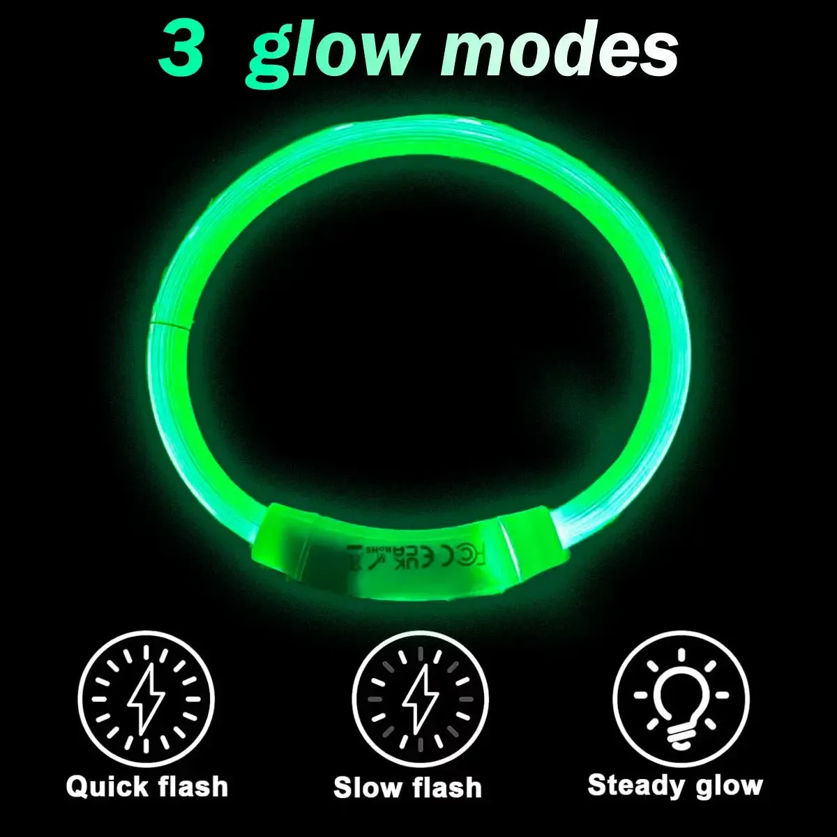 Dog collars Light up Collar LED Collar Light up Cat Collar USB Rechargeable Collar Christmas Decoration Pet Collar Pet Christmas Gifts