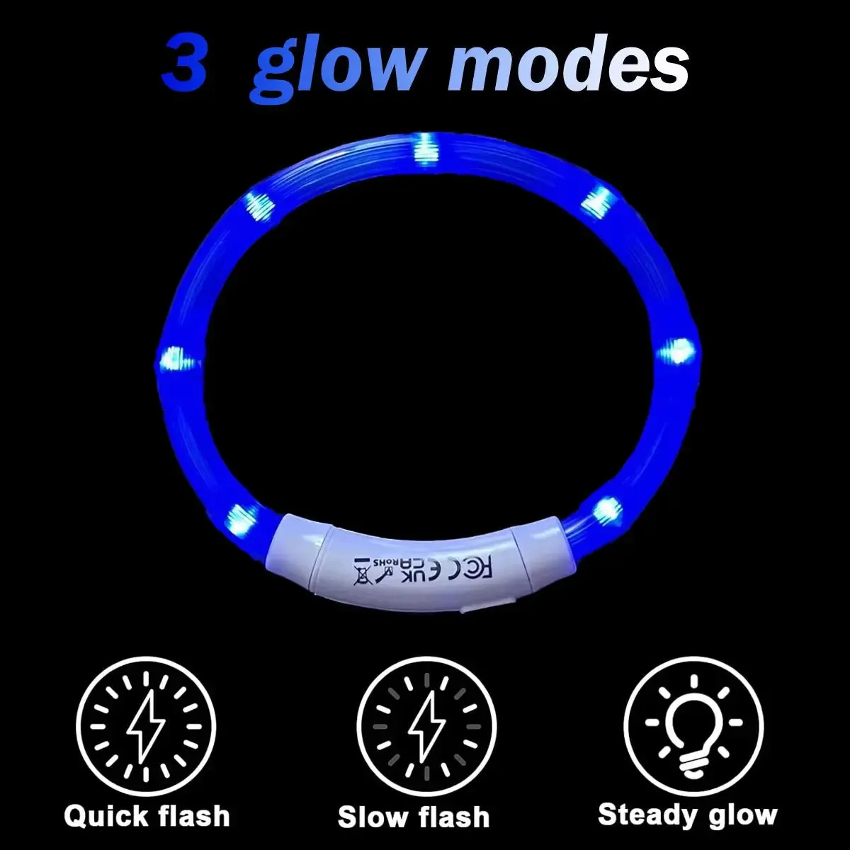 Dog collars Light up Collar LED Collar Light up Cat Collar USB Rechargeable Collar Christmas Decoration Pet Collar Pet Christmas Gifts