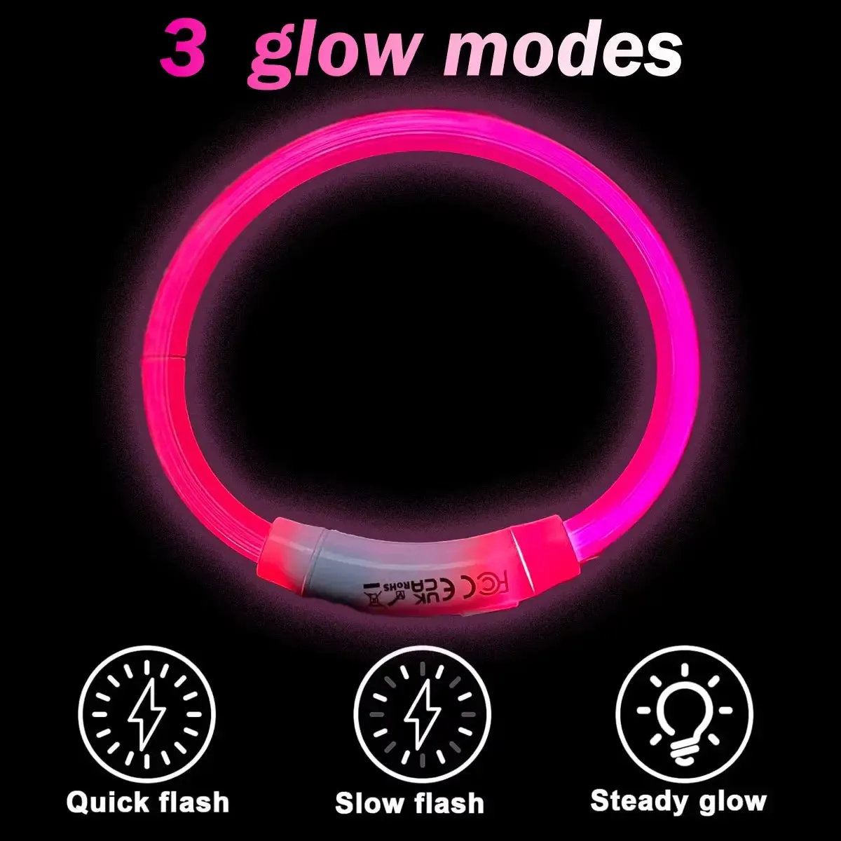 Dog collars Light up Collar LED Collar Light up Cat Collar USB Rechargeable Collar Christmas Decoration Pet Collar Pet Christmas Gifts