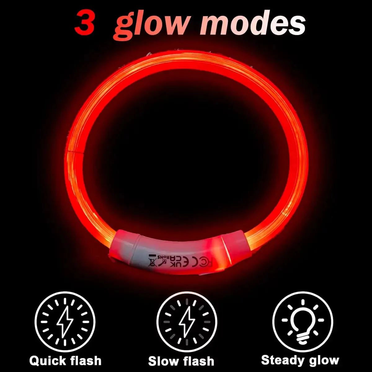 Dog collars Light up Collar LED Collar Light up Cat Collar USB Rechargeable Collar Christmas Decoration Pet Collar Pet Christmas Gifts