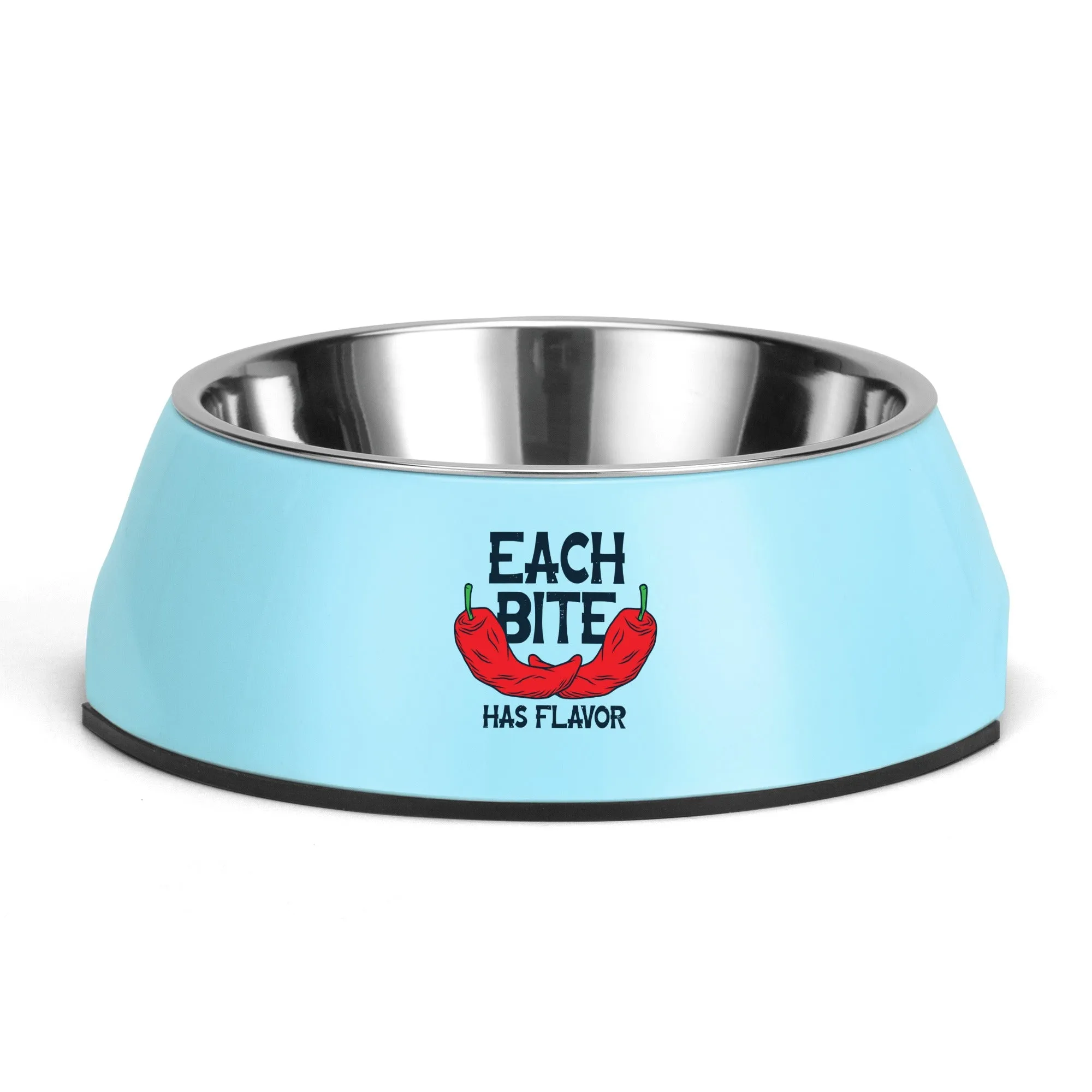 Each Bite Has Flavor Pet Food Bowl