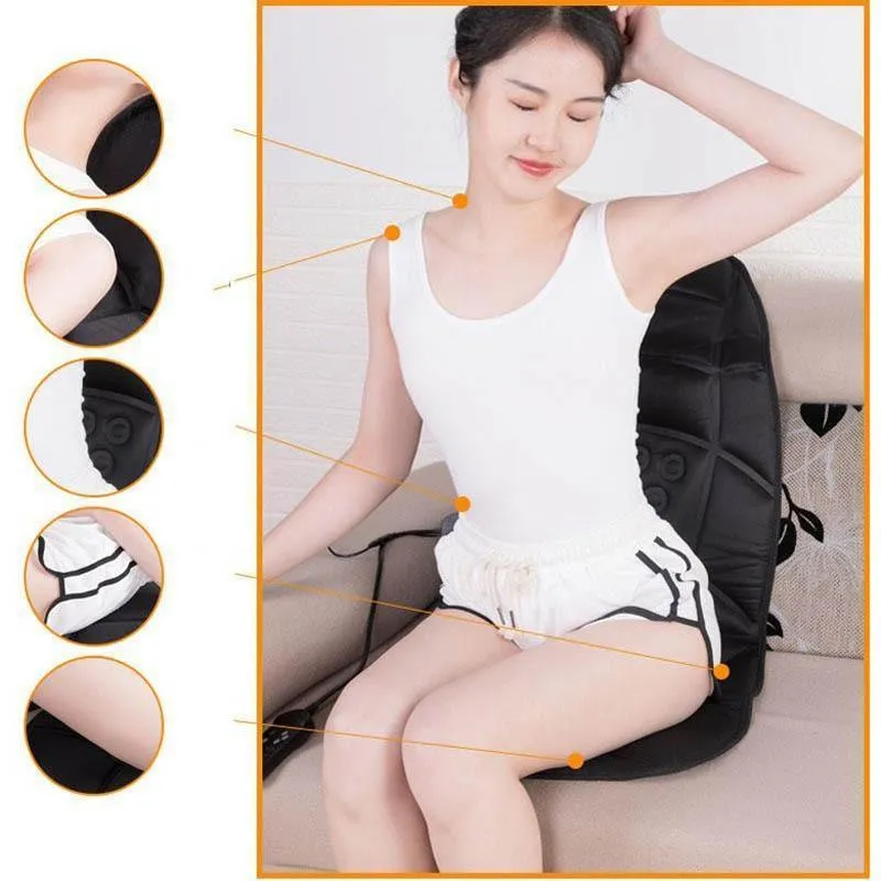 Electric 9 Motor Heating Vibrating Massage Car Seat Cushion