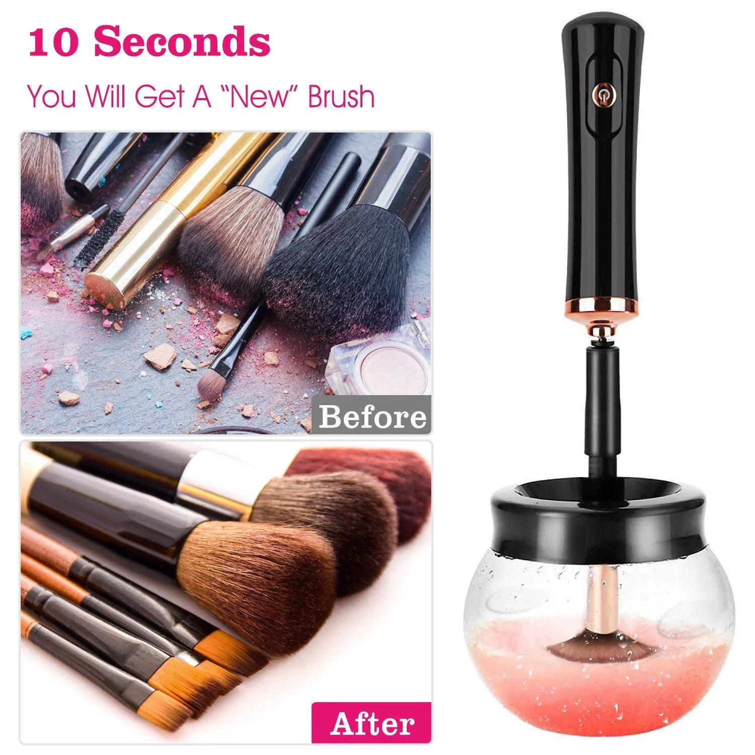 Electric Cosmetic Makeup Brush Cleaner Dryer