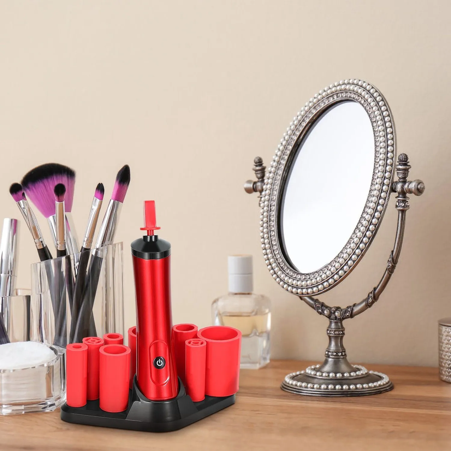 Electric Cosmetic Makeup Brush Cleaner Dryer