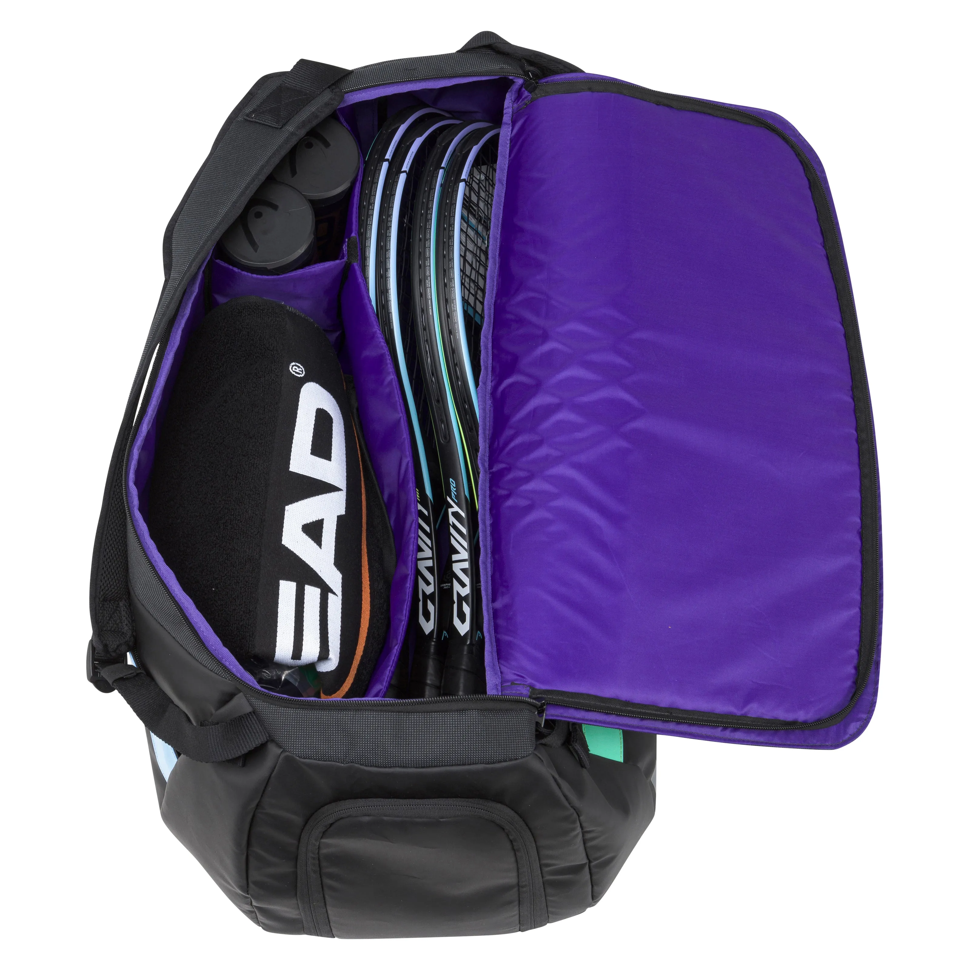 Head r-PET Gravity Duffel Sport Racquet Bag (Black)