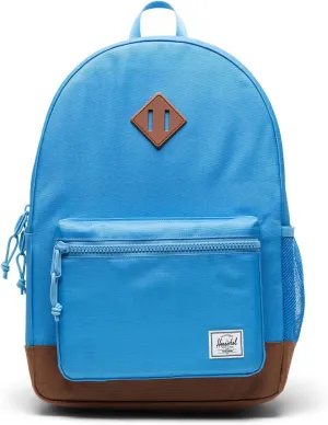 Herschel Supply Co. Heritage Backpack, Azure Blue/Saddle Brown, Youth-26L