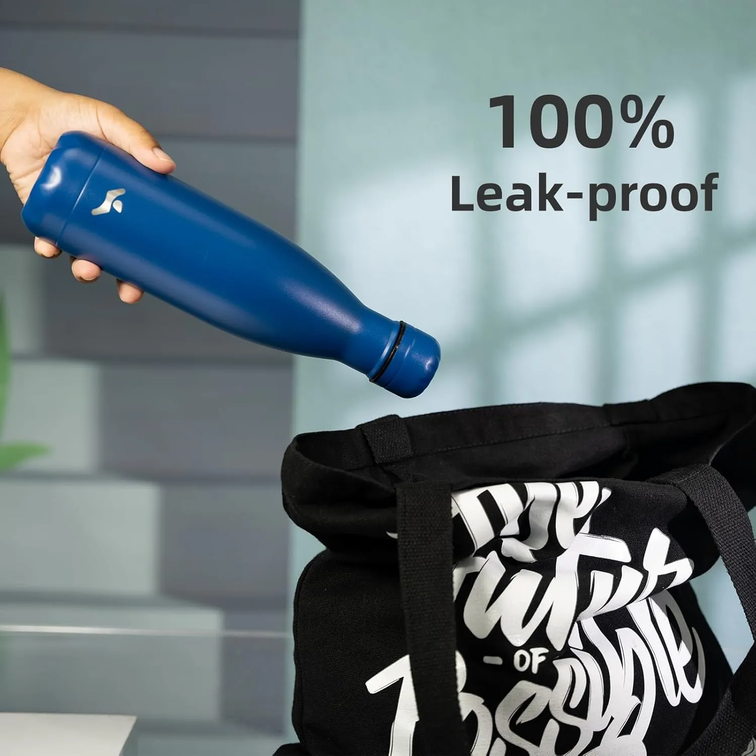 Insulated Water Bottles,25 oz Double Wall Stainless Steel Vacumm Metal Flask for Sports Travel,Blue