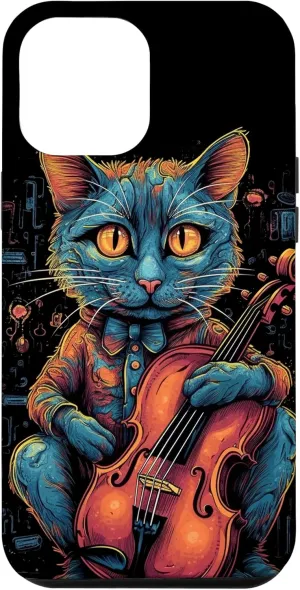 iPhone 14 Plus Cat Violin Player Violinist Kitten Music Musician Case