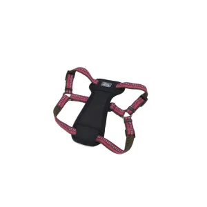 K9 Explorer® Reflective Adjustable Padded Dog Harness, Berry Large