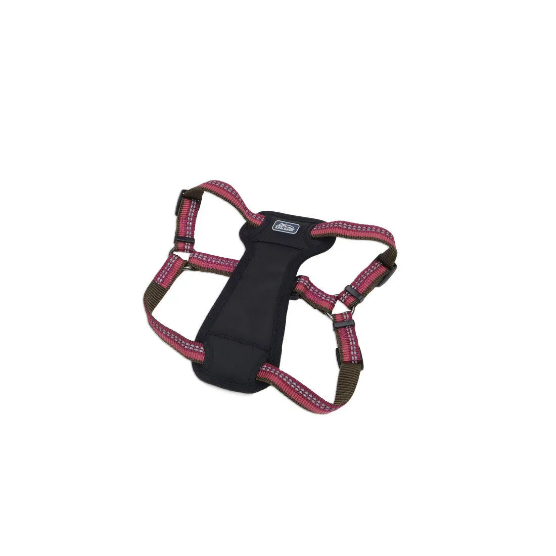 K9 Explorer® Reflective Adjustable Padded Dog Harness, Berry Large