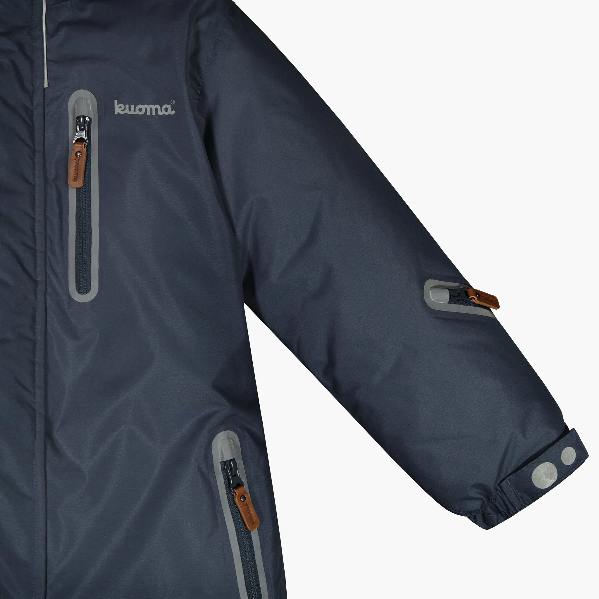Kids´ winter snowsuit Joona, Grey Machinery Reflective