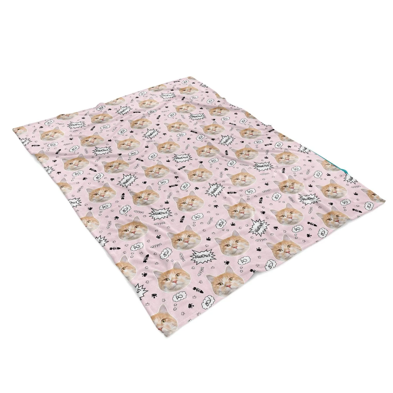 Meow Cat Personalised Blanket