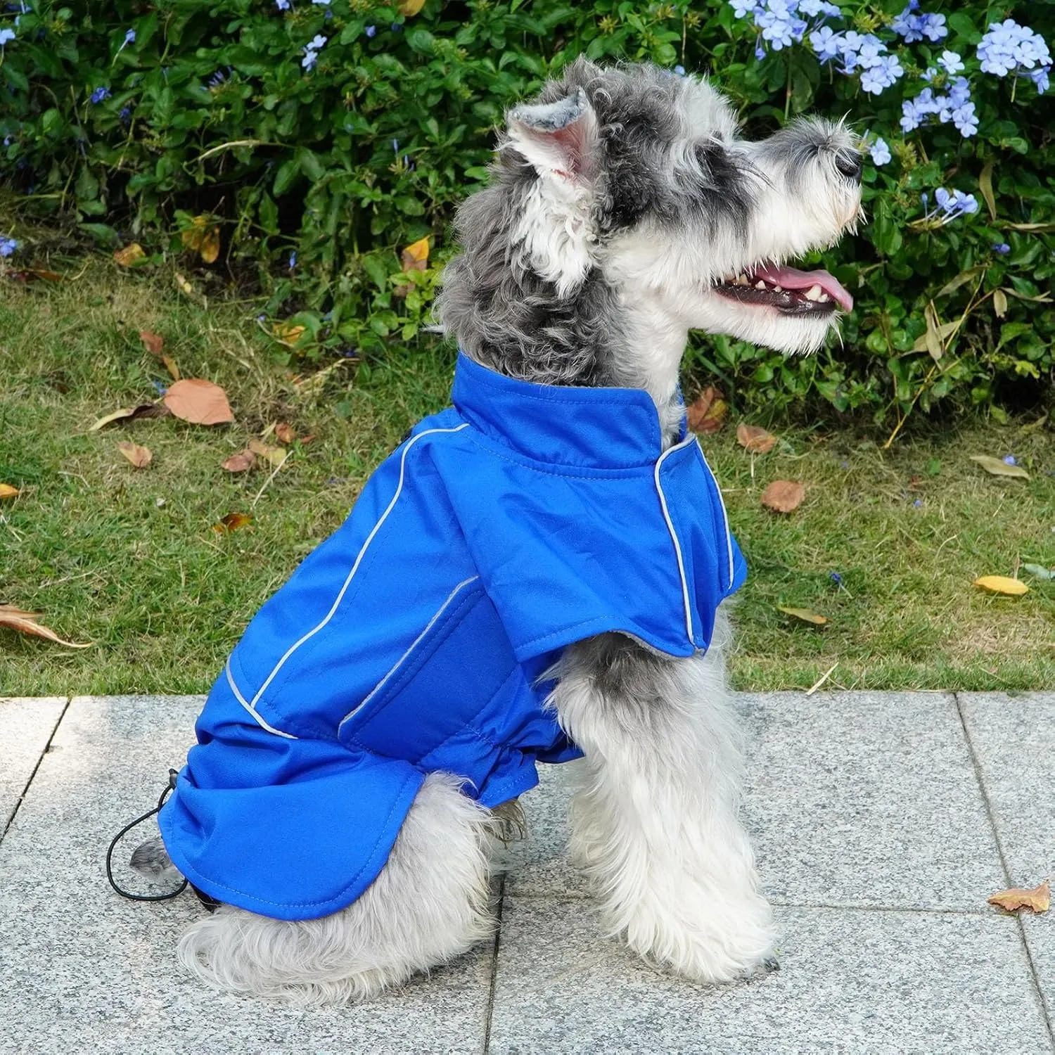 MIGOHI Waterproof XL Dog Jacket, Reflective Coat, Snowsuit for Large Dogs, Hiking Camping Snow Clothes for Boys Girls, Beagle, Bulldog, Blue