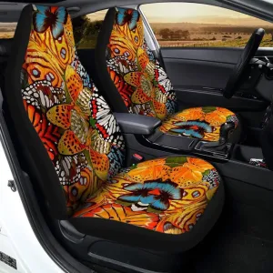 Monarch Butterfly Car Seat Covers Custom Butterfly Car Accessories