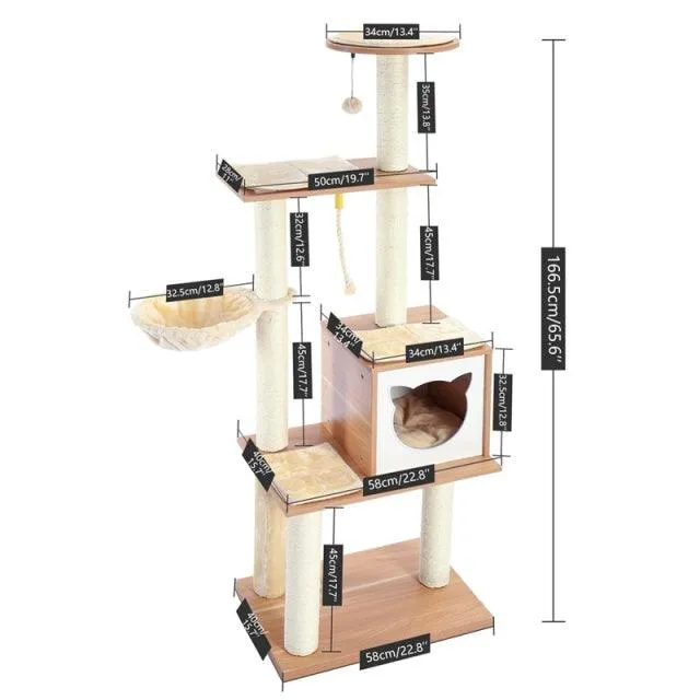 Multilevel Cat Towel Climbing Tree