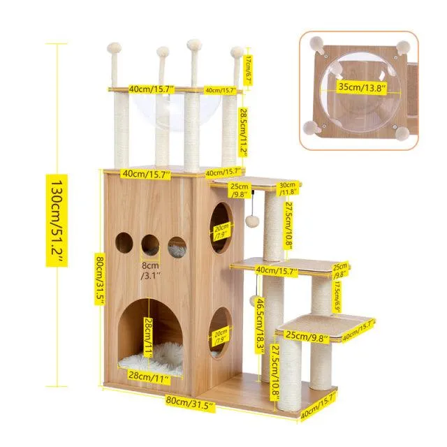 Multilevel Cat Towel Climbing Tree