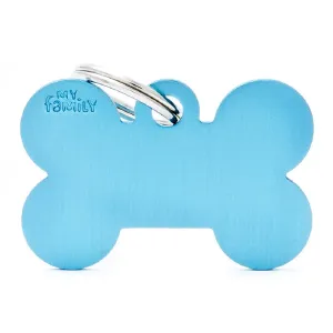 My Family ID Tags Basic Bone Light Blue