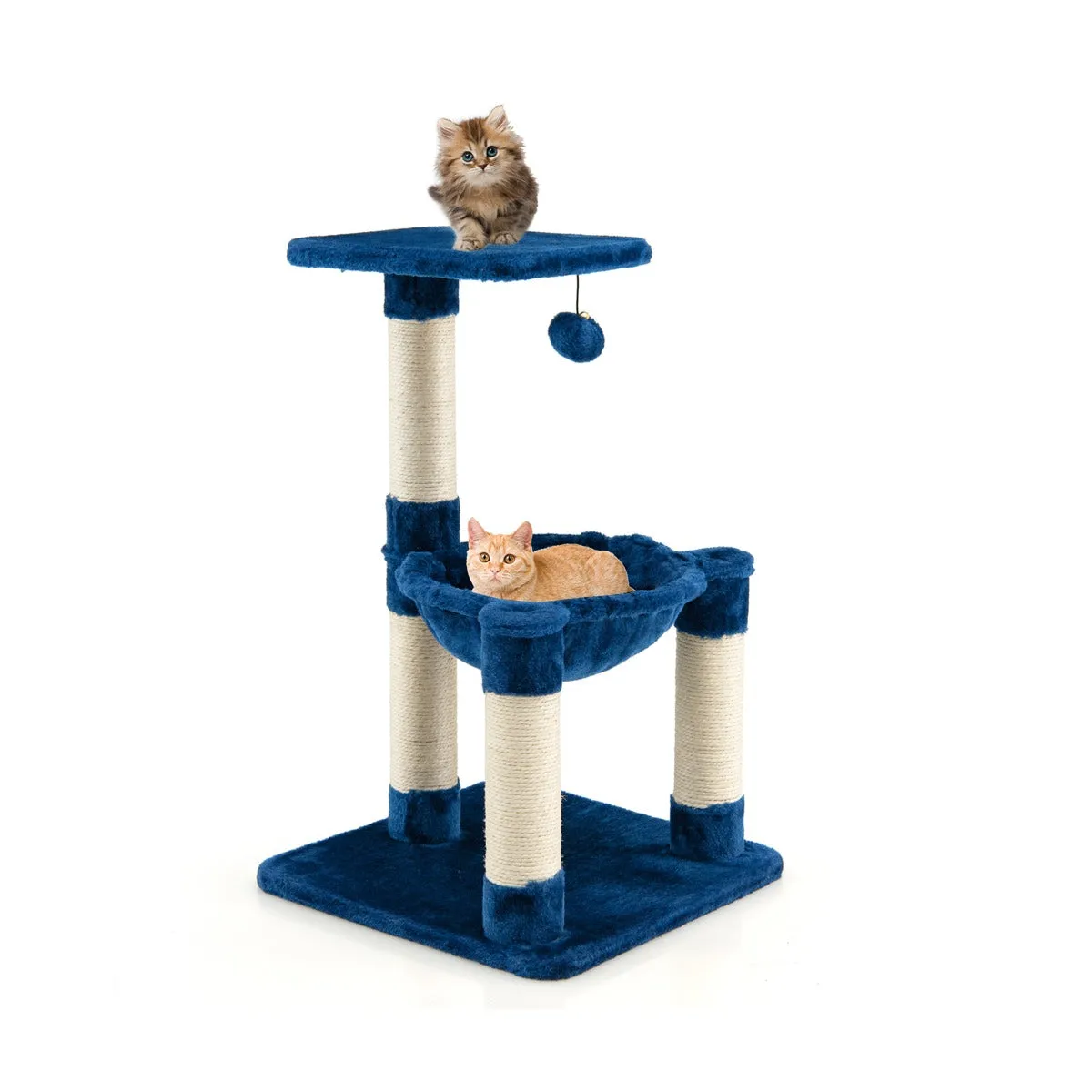 NNECW Multi-level Cat Tree with Cosy Hammock for Cats